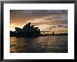 Sydney Opera House And Harbour Bridge In The Evening, Sydney, New South Wales, Australia by Amanda Hall Limited Edition Pricing Art Print