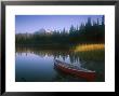Beached Red Canoe, Sparks Lake, Central Oregon Cascades by Janis Miglavs Limited Edition Print