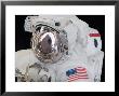 Close-Up View Of An Astronaut's Helmet Visor by Stocktrek Images Limited Edition Pricing Art Print