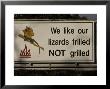 Bush Fire Conservation Road Sign Protects The Frilled Lizards Habitat, Australia by Jason Edwards Limited Edition Print