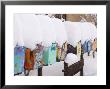 Row Of Mailboxes In Winter, Santa Fe, New Mexico, Usa by Ralph Lee Hopkins Limited Edition Pricing Art Print