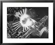 Laboratory Scene Of Oxygen Hydrogen Flames Heating A Long Glass Tube To 900 Degrees Centigrade by Andreas Feininger Limited Edition Print