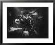 Two Guitarists And Vocalist Entertaining At Club Chez Genevieve by Gjon Mili Limited Edition Print