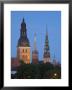 Dome Cathedral, St. Peter's, St. Saviour's Churches, Riga, Latvia by Doug Pearson Limited Edition Print