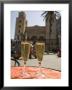 Prosecco Wine On Cafe Table, Cathedral Behind, Piazza Duomo, Cefalu, Sicily, Italy, Europe by Martin Child Limited Edition Print