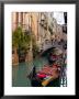 Gondolas Moored Along Grand Canal, Venice, Italy by Lisa S. Engelbrecht Limited Edition Print