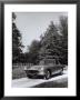 Frontal View Of A Ferrari-Pininfarina Automobile Parked On A Street In A Park by A. Villani Limited Edition Print