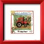 A Blurry Tractor Moving With Speed In A Brown Field by Lila Rose Kennedy Limited Edition Print
