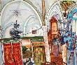 L'intã©Rieur De La Synagogue by Moreno Pincas Limited Edition Print