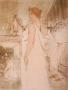 Elles - Femme A La Glace by Henri De Toulouse-Lautrec Limited Edition Print