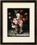 Roses And Carnations In A Glass Vase On A Stone Ledge by Ambrosius Brueghel Limited Edition Pricing Art Print