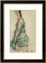 Standing Woman In Green Shirt, 1914 by Egon Schiele Limited Edition Print