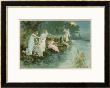 Group Of Fairies Fishing In The River For Stars by P. Kauffmann Limited Edition Pricing Art Print