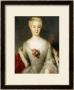 Portrait Of Anna Friederike, Furtin Von Anhalt-Kothen, Half Length In A White Dress, Circa 1738 by Antoine Pesne Limited Edition Print