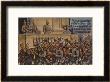 Kaiser Wilhelm Ii Watches From A Balcony As German Infantry by C. Schmidt Limited Edition Print