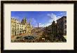 View Of The Piazza Navona, Rome by Canaletto Limited Edition Pricing Art Print