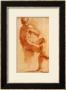 A Male Nude Seated With His Back Turned by Annibale Carracci Limited Edition Print