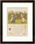 Three Girls Play Battledore And Shuttlecock In A Summer Garden by Kate Greenaway Limited Edition Print
