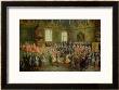 Bed Of Justice Held In The Parliament At The Majority Of Louis Xv (1710-74), 22Nd February 1723 by Nicolas Lancret Limited Edition Print