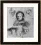 Six Heads With Saskia Van Uylenburgh In The Centre, 1636 by Rembrandt Van Rijn Limited Edition Print