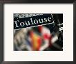 Toulouse Street Sign New Orleans, Louisiana, Usa by John Hay Limited Edition Print