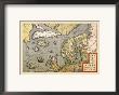 Map Of North Sea by Abraham Ortelius Limited Edition Print