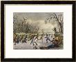 Ball Play On The Ice by Seth Eastman Limited Edition Print