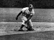 Baseball Player Jackie Robinson In Dodger Uniform Preparing To Run Bases by John Dominis Limited Edition Print