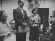 Comedian Groucho Marx Rehearsing For 'The Mikado' For A Tv Program With His Daughter Melinda Marx by Allan Grant Limited Edition Print