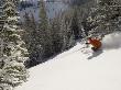Man Skiing Off-Piste In Jupiter Bowl, Utah, Usa by Mike Tittel Limited Edition Print
