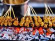 Satay Cooking Over Charcoal, Jalan Alor by Aun Koh Limited Edition Print