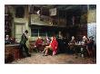 Pub Interior With Crowds, 1881 (Oil On Canvas) by Vincent Stoltenberg-Lerche Limited Edition Print
