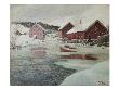 From Akers River, 1901 (Oil On Canvas) by Fritz Thaulow Limited Edition Pricing Art Print