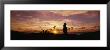 Silhouette Of Moai Statues At Dusk, Tahai Archaeological Site, Rano Raraku, Easter Island, Chile by Panoramic Images Limited Edition Print