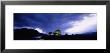 Low Angle View Of A Castle Lit Up At Dusk, Eilean Donan Castle, Highlands, Scotland, United Kingdom by Panoramic Images Limited Edition Print