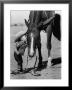 Jean Anne Evans, 14 Month Old Texas Girl Kissing Her Horse by Allan Grant Limited Edition Print