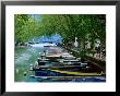 Boats On Canal Du Vasse, Annecy, Rhone-Alpes, France by John Elk Iii Limited Edition Print