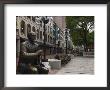 Statue In Quincy Market At Faneuil Hall Marketplace, Boston, Massachusetts, Usa by Amanda Hall Limited Edition Print
