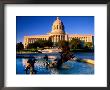 Fountain In Front Of Missouri State Capitol Building, Jefferson City, Missouri by John Elk Iii Limited Edition Print