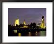 Big Ben And The Houses Of Parliament At Night, London, England by Walter Bibikow Limited Edition Print