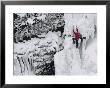 A Climber Scaling An Icy Pitch In Iceland by Bill Hatcher Limited Edition Print