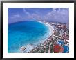 Scenic Of Beach With Hotels, Cancun, Mexico by Bill Bachmann Limited Edition Print