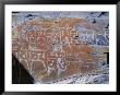 Tibetan Script Carved In Rock Face, Lhasa, Tibet, China by Gavin Hellier Limited Edition Pricing Art Print