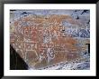 Tibetan Script Carved In Rock Face, Lhasa, Tibet, China by Gavin Hellier Limited Edition Print