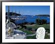 Restaurant At The Bar Harbor Inn And View Of The Porcupine Islands, Maine, Usa by Jerry & Marcy Monkman Limited Edition Pricing Art Print