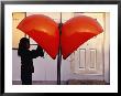 Girl In Telephone Booth In Dongcheng Bejing, China by Phil Weymouth Limited Edition Print