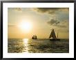 Sailboats At Sunset, Key West, Florida, Usa by R H Productions Limited Edition Print