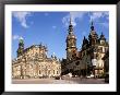 Dresden Schloss And Hofkirche From The Opera, Dresden, Saxony, Germany by Walter Bibikow Limited Edition Print