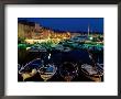 Boats In Port And Waterfront Buildings At Night, St. Tropez, France by Richard I'anson Limited Edition Print