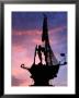 Peter The Great Monument Near Gorky Park Silhouetted At Sunset, Moscow, Russia by Jonathan Smith Limited Edition Print